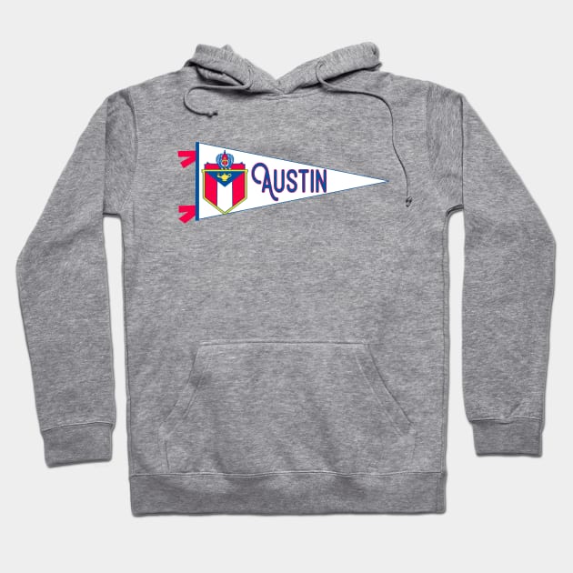 Austin Flag Pennant Hoodie by ZSONN